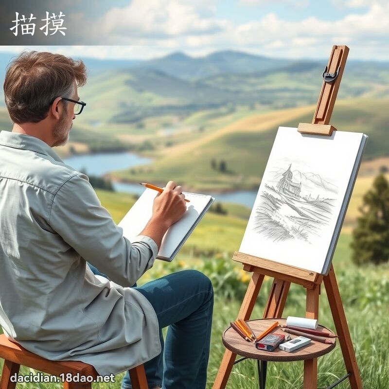 描摸 - 国语大辞典配图