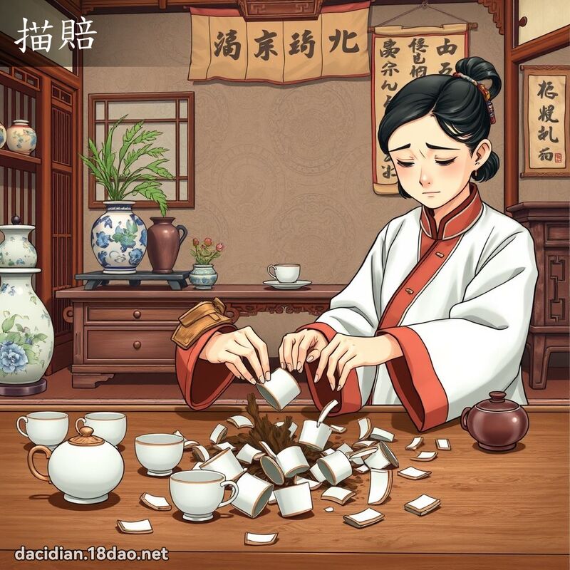 描賠 - 國語大辭典配圖