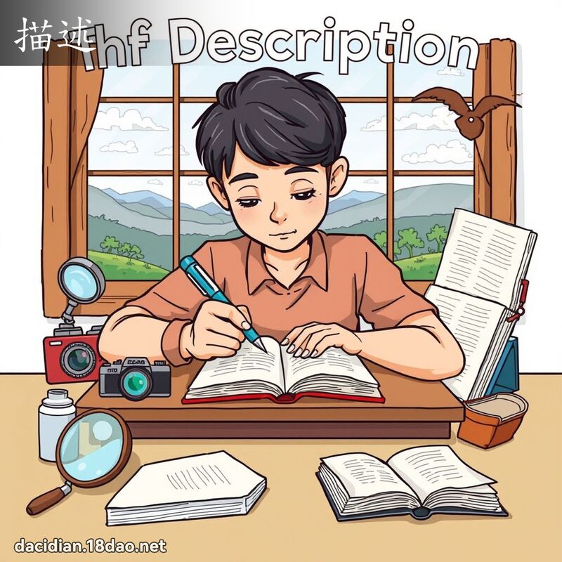 描述 - 國語大辭典配圖