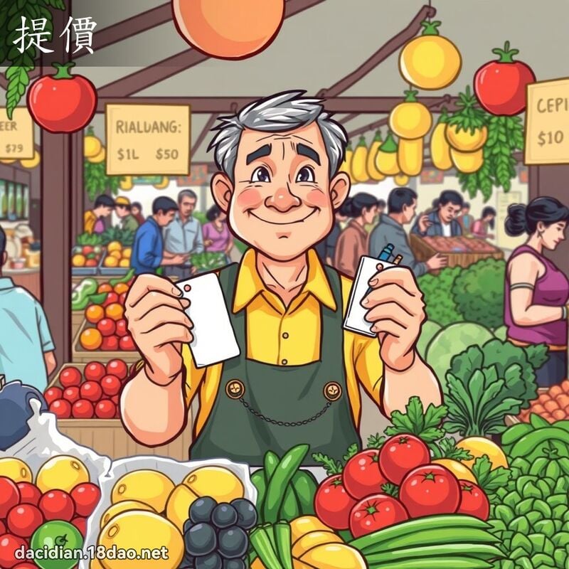 提價 - 國語大辭典配圖
