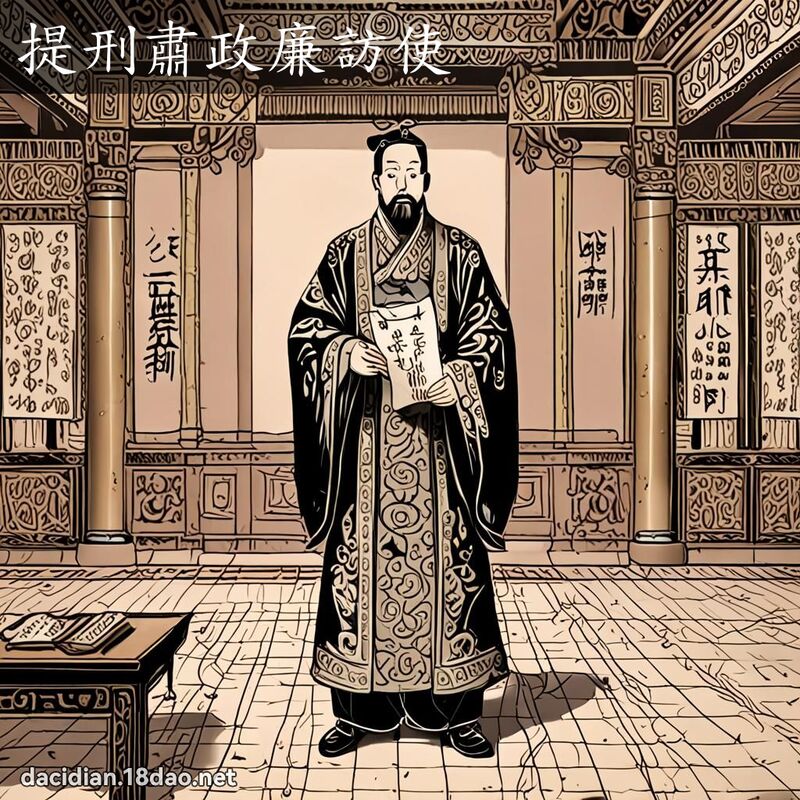 提刑肃政廉访使 - 国语大辞典配图