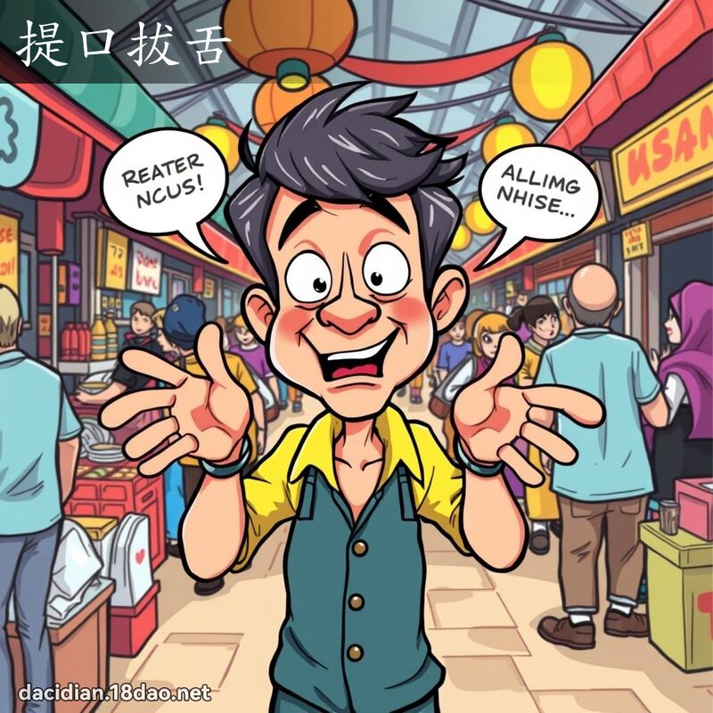 提口拔舌 - 国语大辞典配图