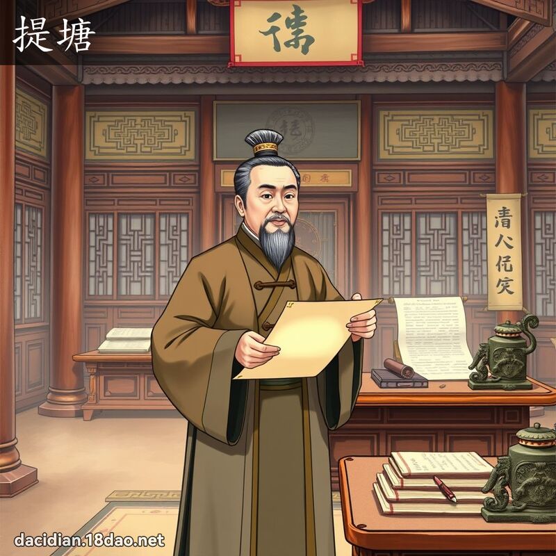 提塘 - 国语大辞典配图