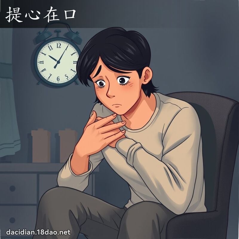 提心在口 - 国语大辞典配图
