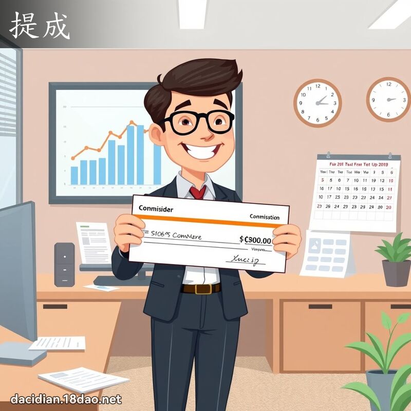 提成 - 国语大辞典配图