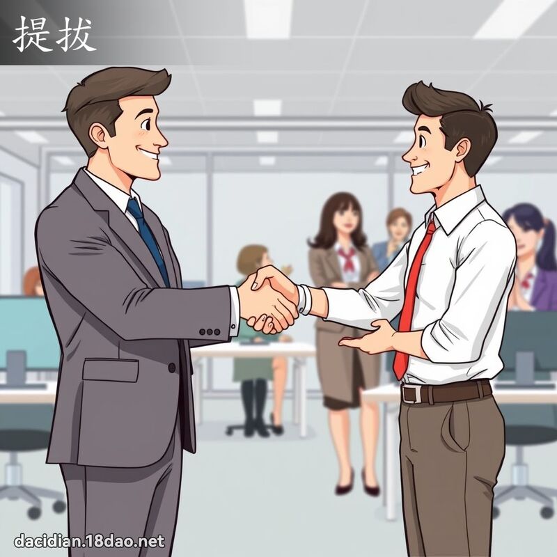 提拔 - 國語大辭典配圖