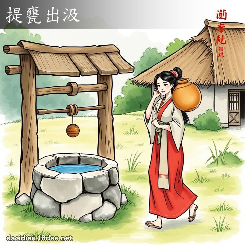 提甕出汲 - 國語大辭典配圖