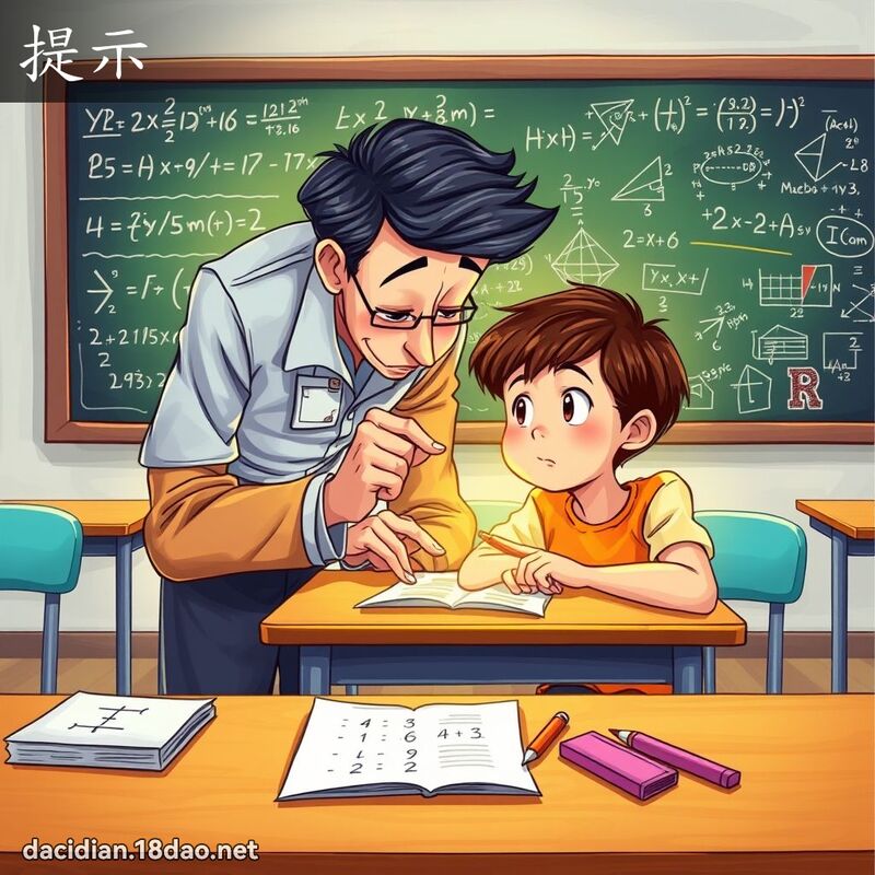 提示 - 国语大辞典配图