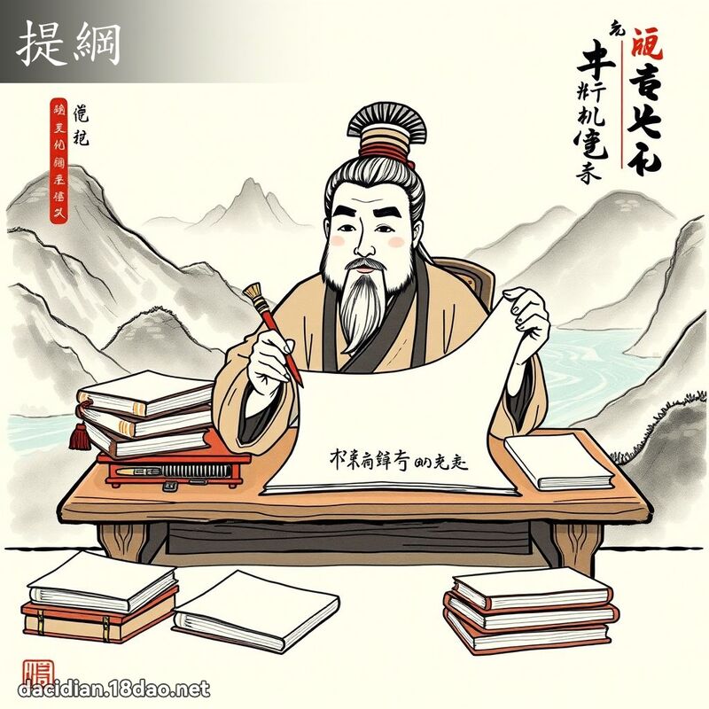 提纲 - 国语大辞典配图