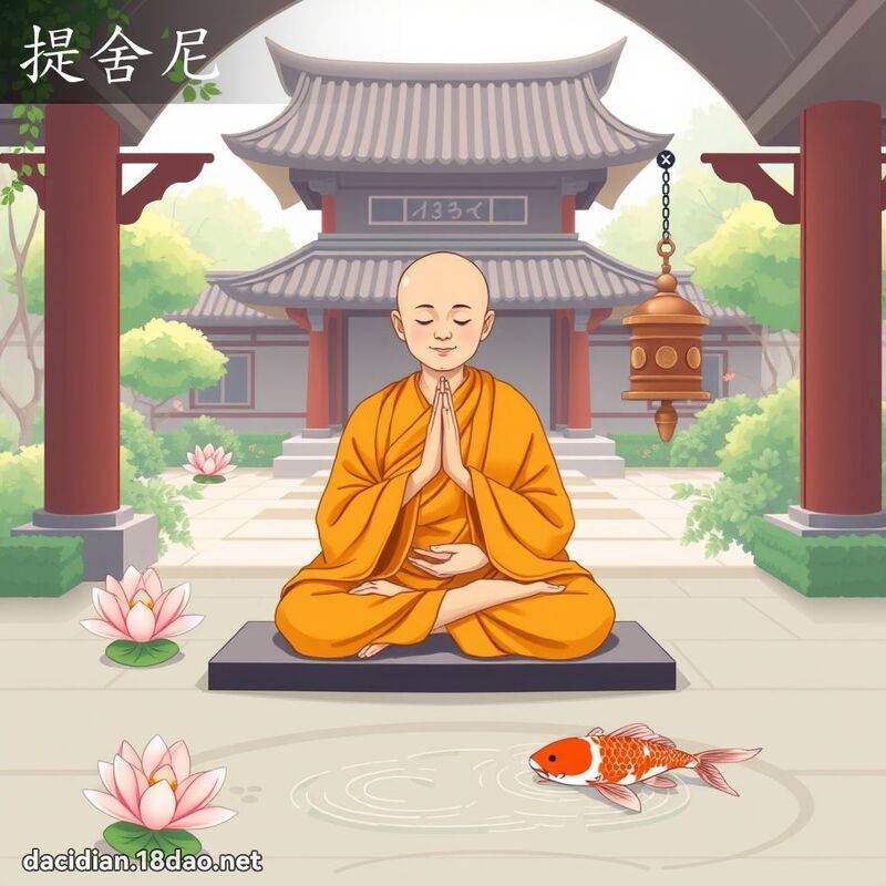 提舍尼 - 國語大辭典配圖