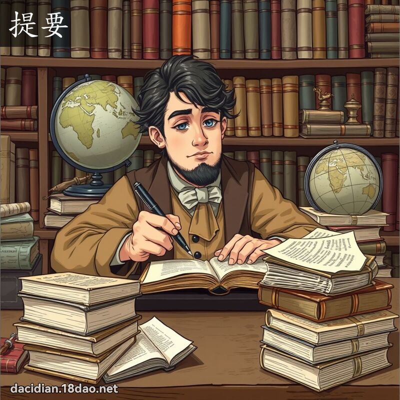 提要 - 國語大辭典配圖