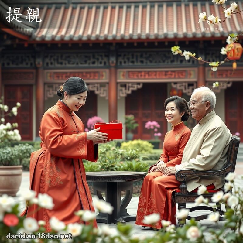 提亲 - 国语大辞典配图