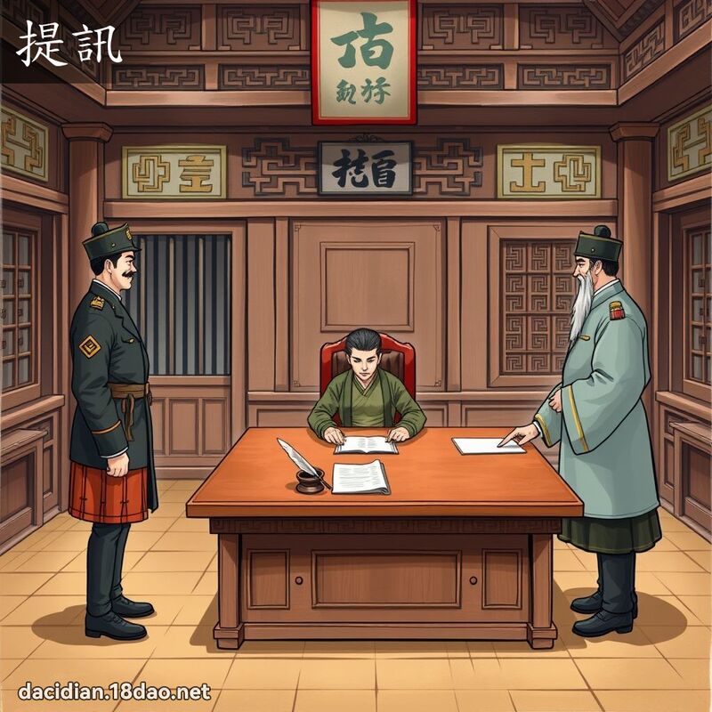 提讯 - 国语大辞典配图