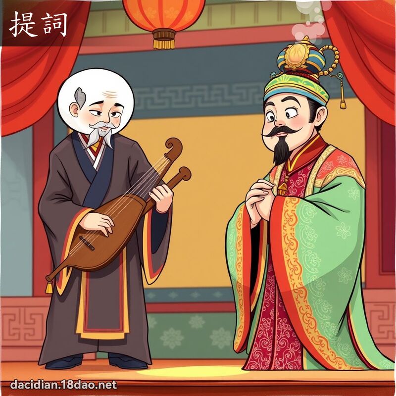 提詞 - 國語大辭典配圖