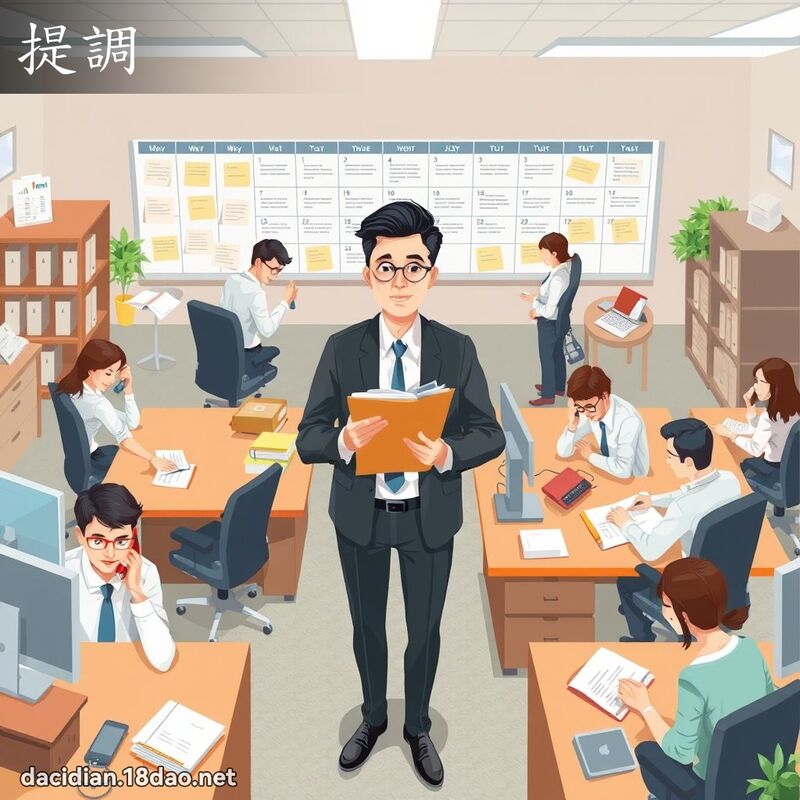 提調 - 國語大辭典配圖