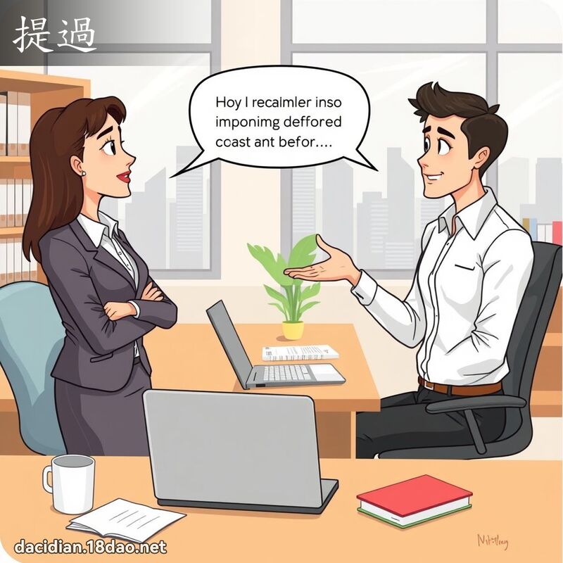 提过 - 国语大辞典配图