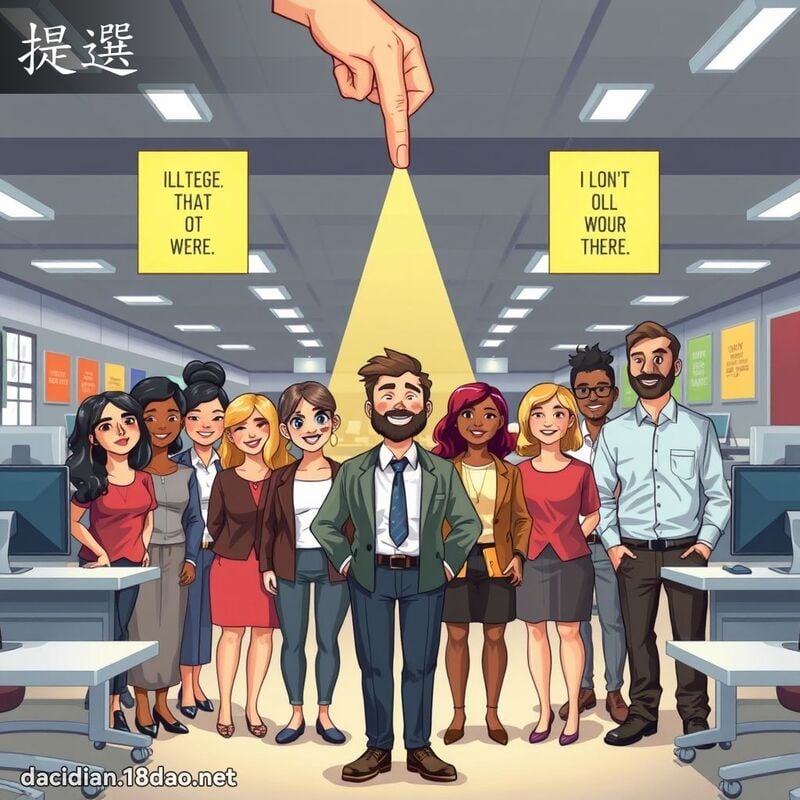 提選 - 國語大辭典配圖