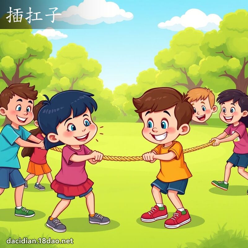 插扛子 - 国语大辞典配图
