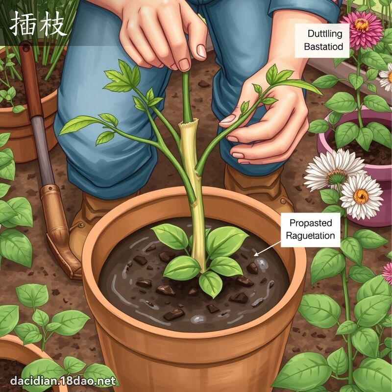 插枝 - 国语大辞典配图