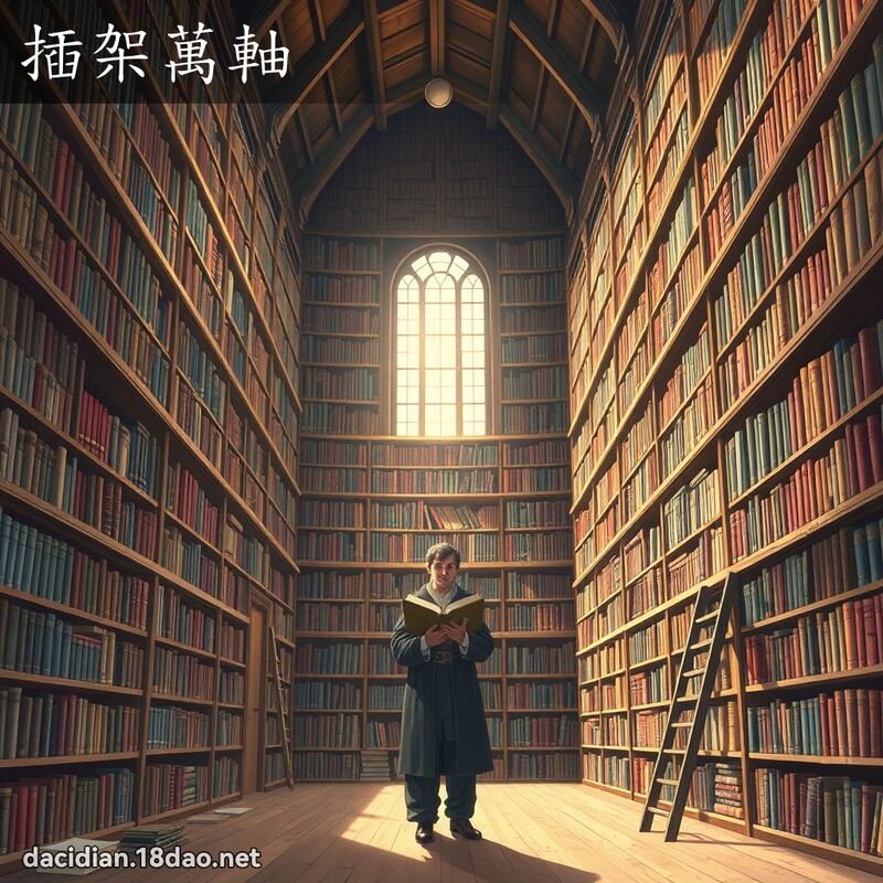 插架万轴 - 国语大辞典配图