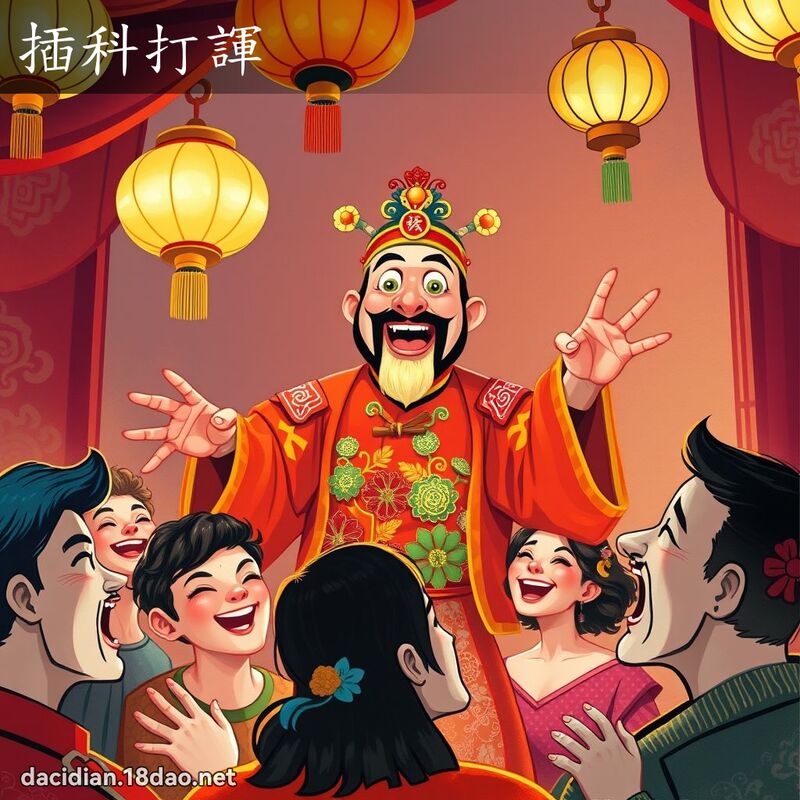 插科打諢 - 國語大辭典配圖
