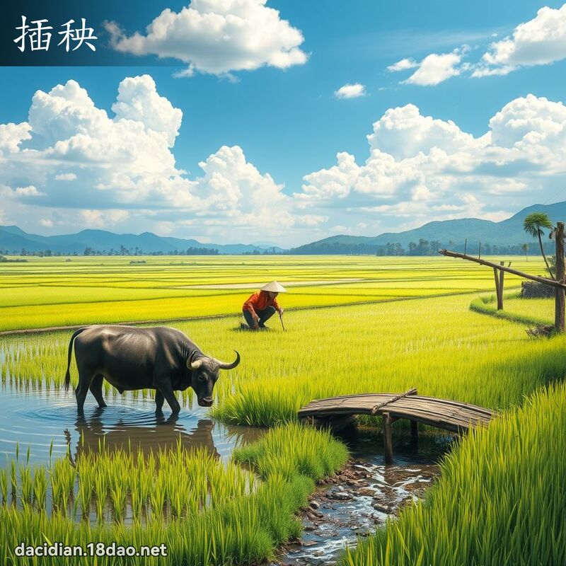 插秧 - 國語大辭典配圖
