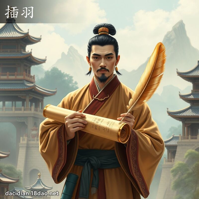 插羽 - 國語大辭典配圖