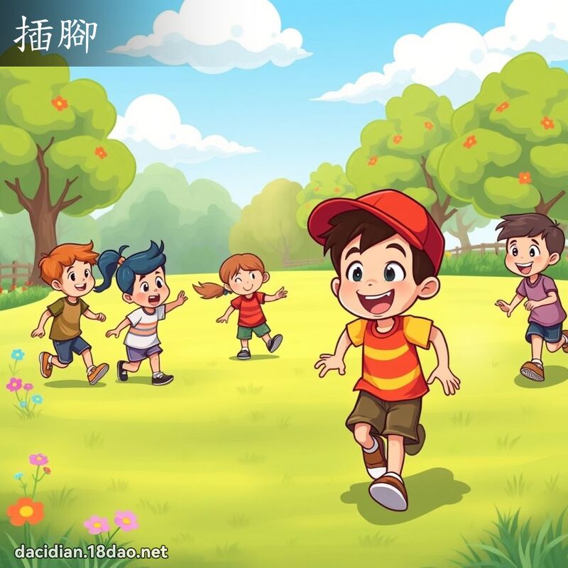 插脚 - 国语大辞典配图