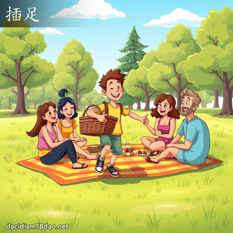 插足 - 国语大辞典配图