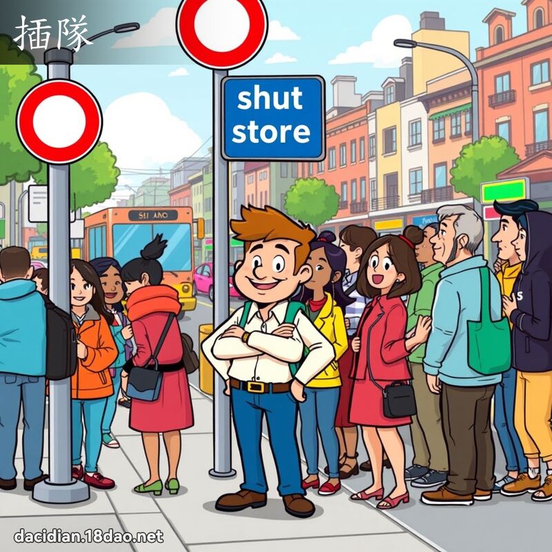 插队 - 国语大辞典配图