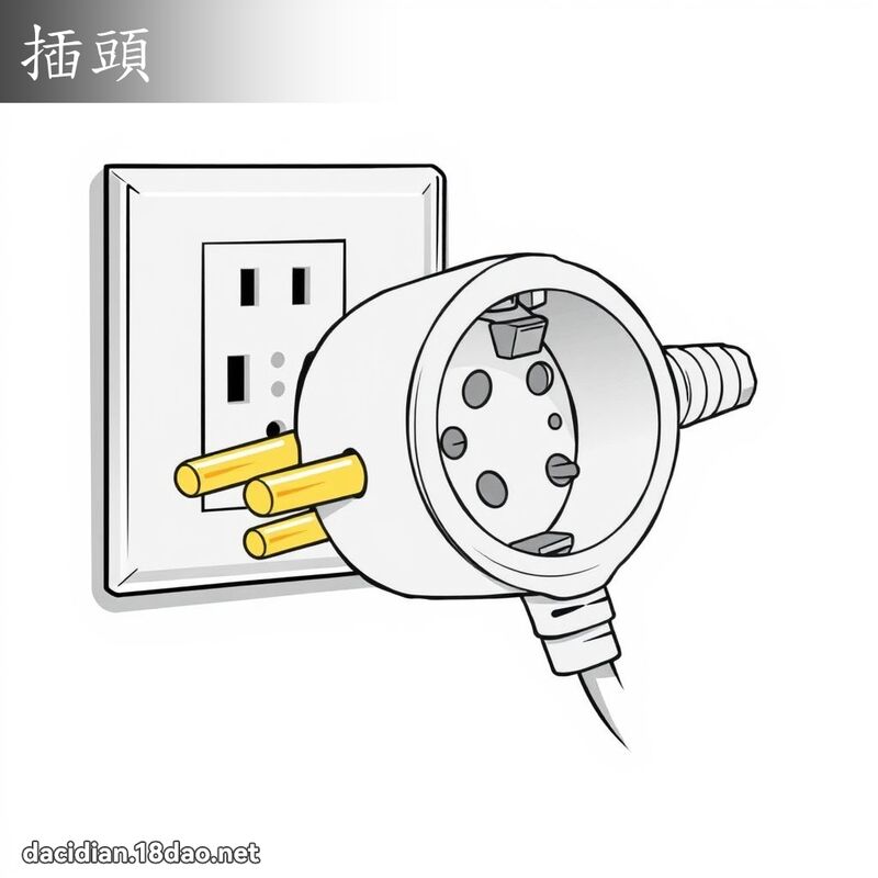 插頭 - 國語大辭典配圖