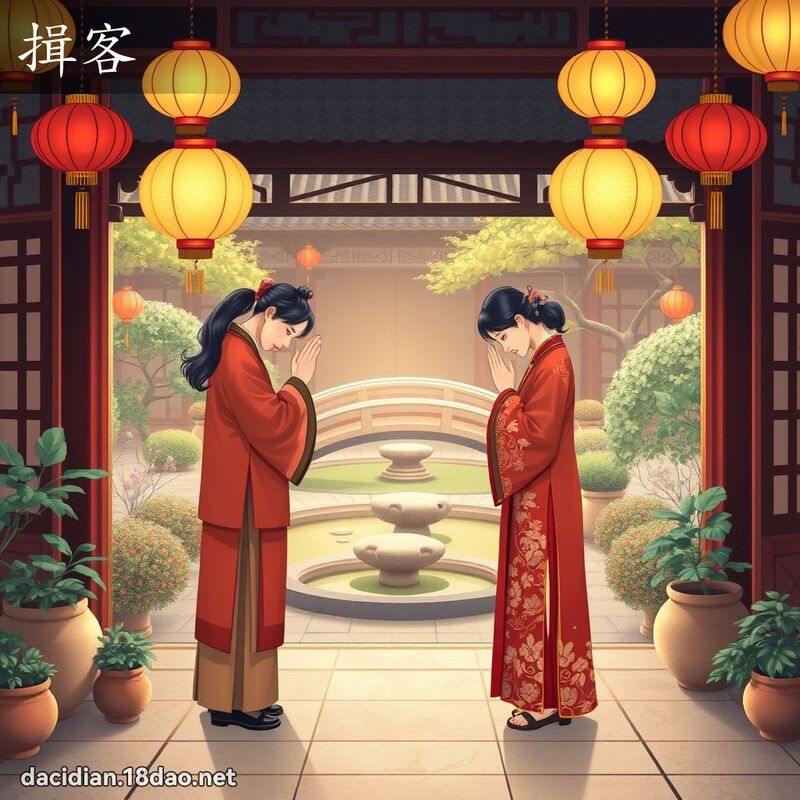 揖客 - 國語大辭典配圖