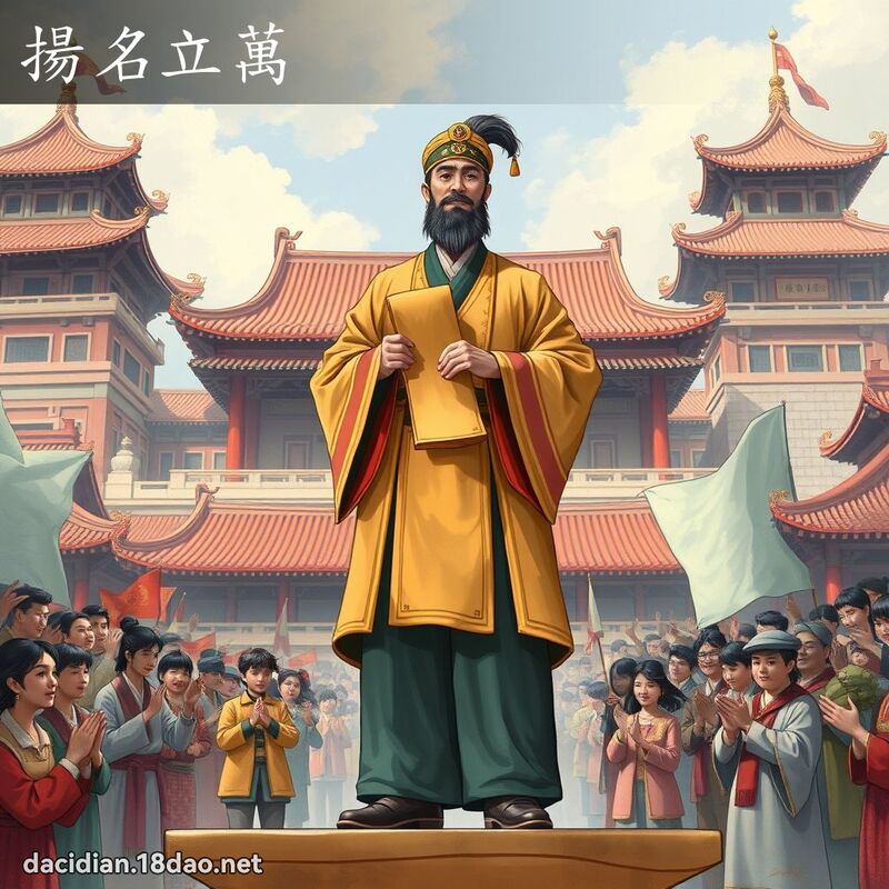 扬名立万 - 国语大辞典配图