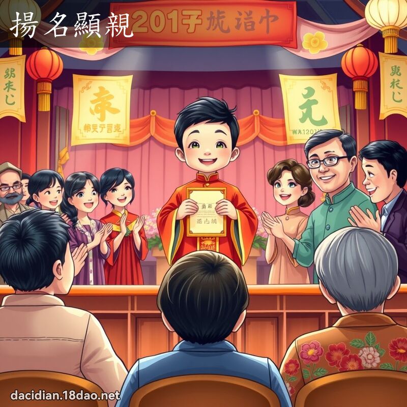 揚名顯親 - 國語大辭典配圖