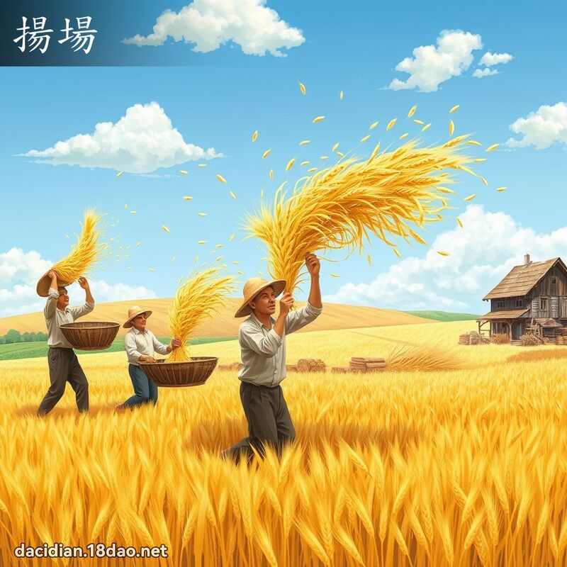 揚場 - 國語大辭典配圖