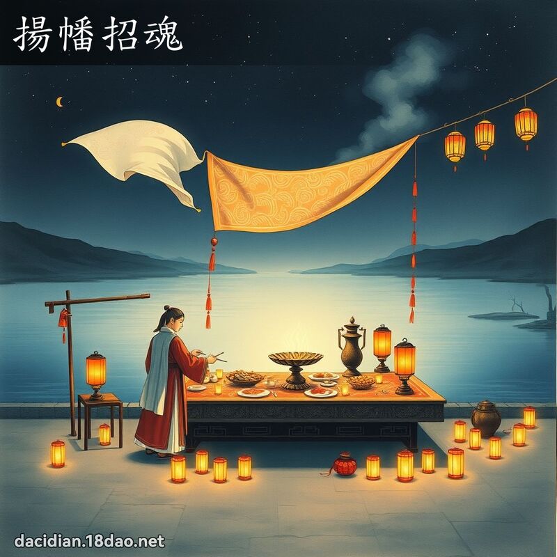 揚幡招魂 - 國語大辭典配圖