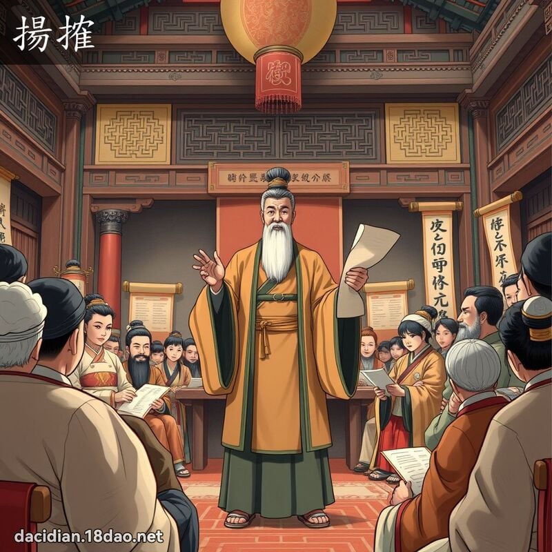 扬搉 - 国语大辞典配图