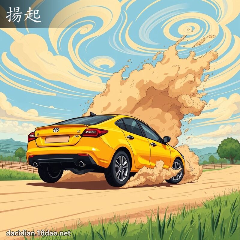 扬起 - 国语大辞典配图