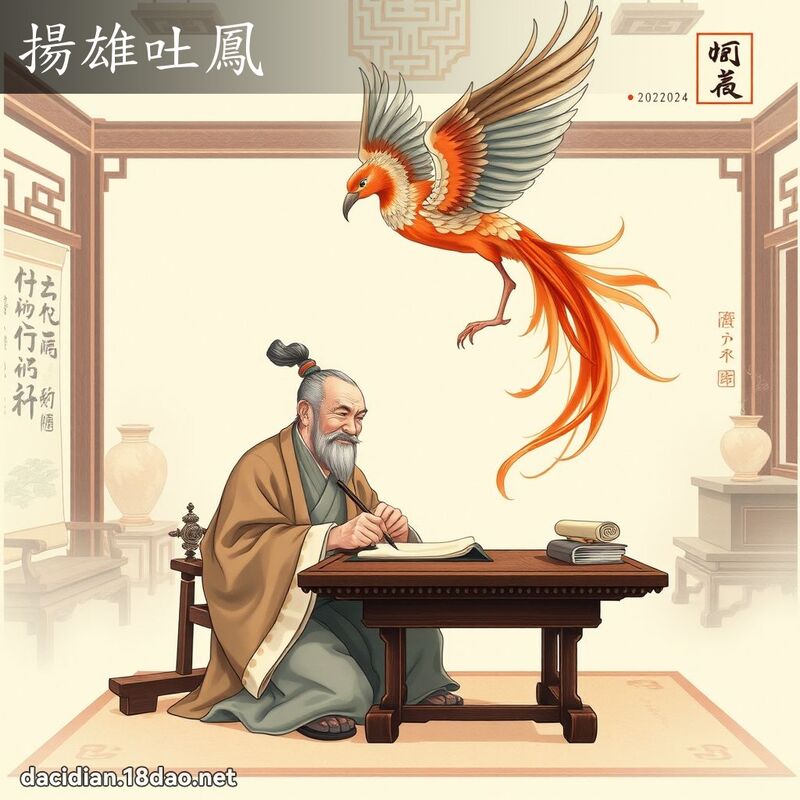 扬雄吐凤 - 国语大辞典配图