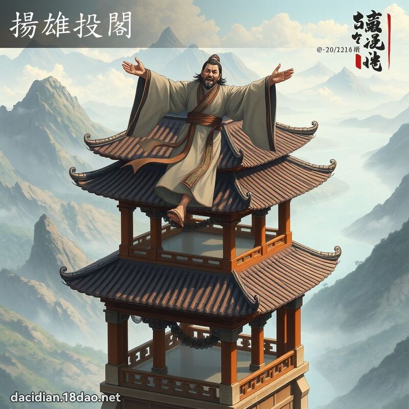 扬雄投阁 - 国语大辞典配图