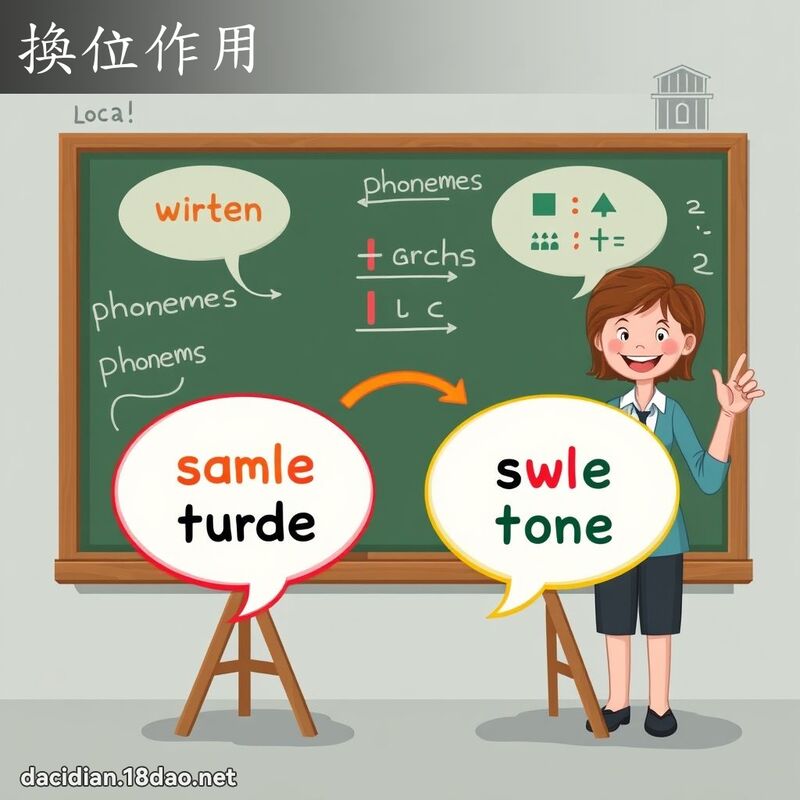 换位作用 - 国语大辞典配图