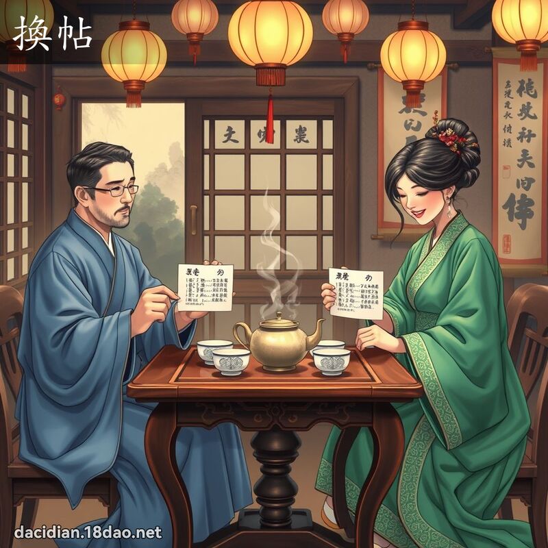 换帖 - 国语大辞典配图