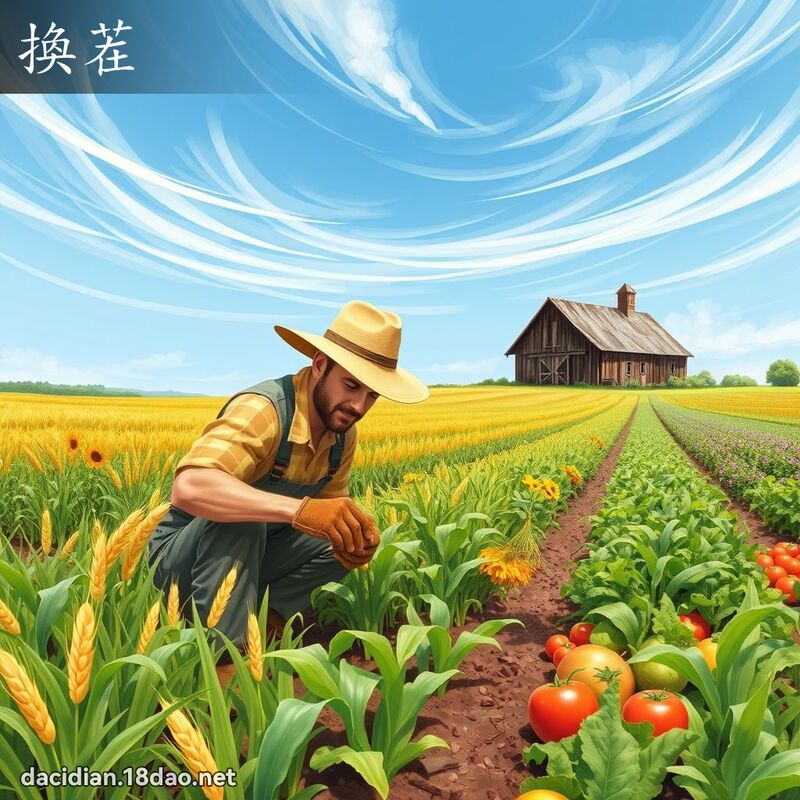 換茬 - 國語大辭典配圖