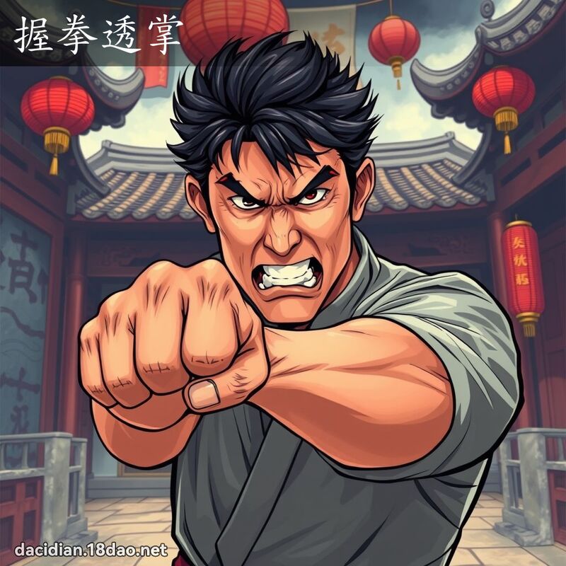 握拳透掌 - 國語大辭典配圖