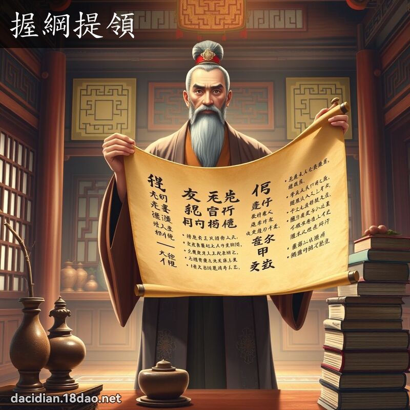 握綱提領 - 國語大辭典配圖