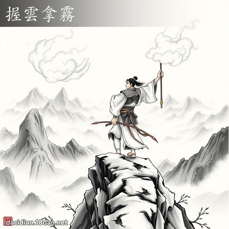 握云拿雾 - 国语大辞典配图