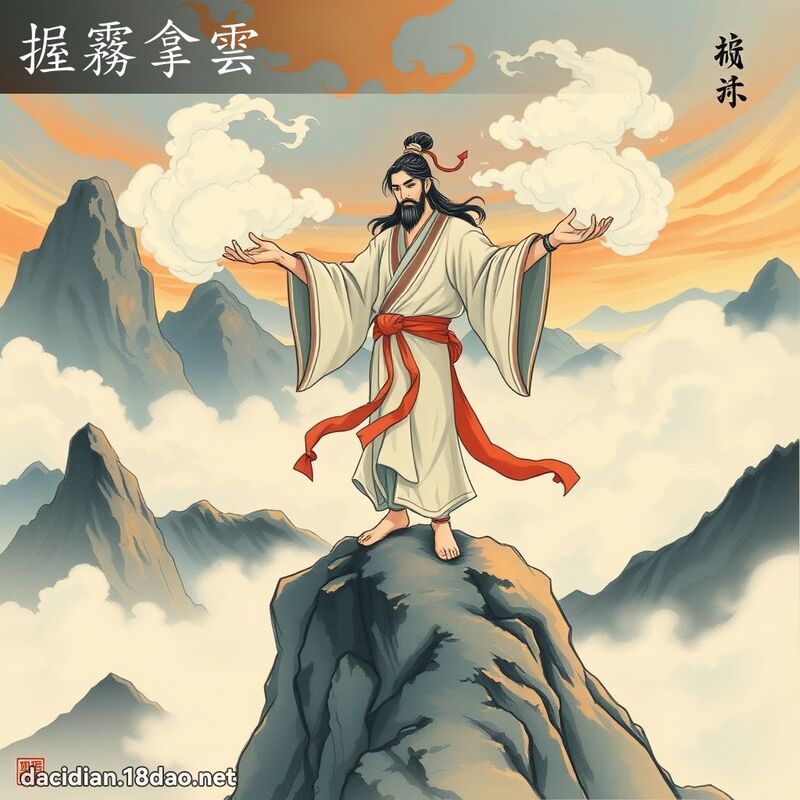 握霧拿雲 - 國語大辭典配圖