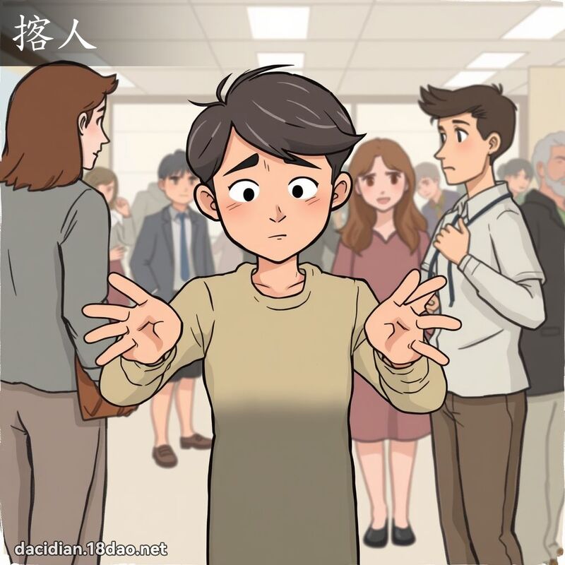 揢人 - 国语大辞典配图
