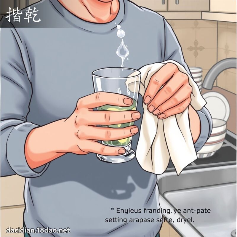 揩干 - 国语大辞典配图