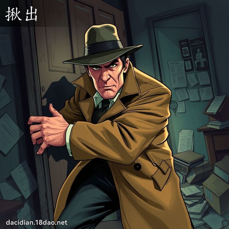 揪出 - 国语大辞典配图